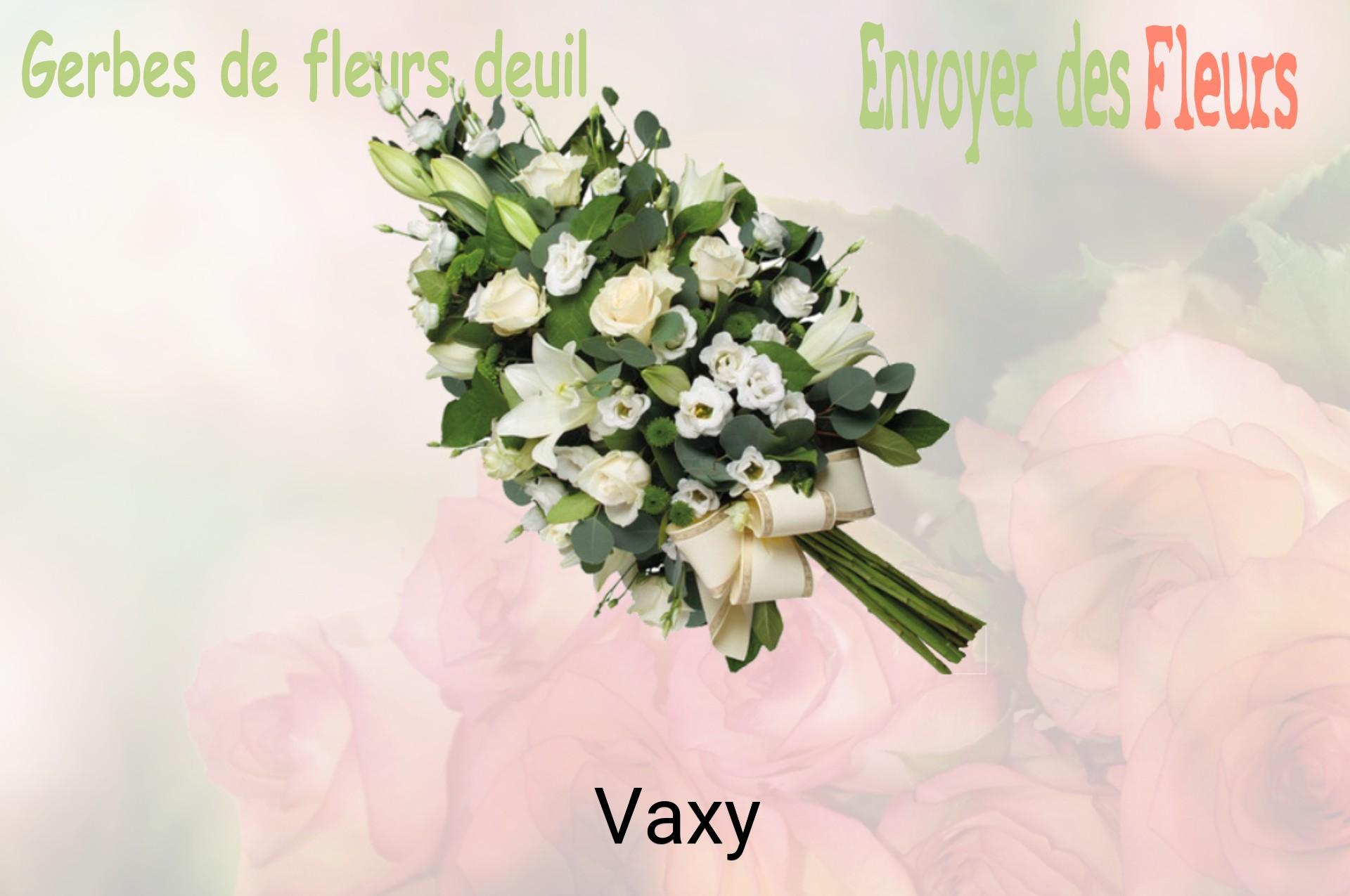 Gerbe de fleurs de deuil livrée à Vaxy